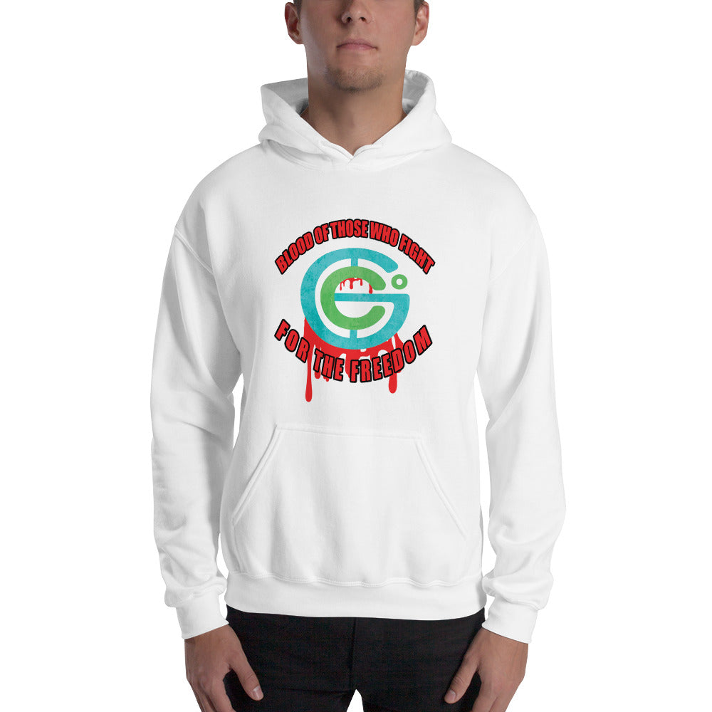 Blood of those who fight for the freedom Hooded Sweatshirt