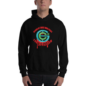Blood of those who fight for the freedom Hooded Sweatshirt